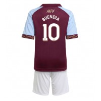 Stroje piłkarskie Aston Villa Emiliano Buendia #10 Koszulka Podstawowej dla dzieci 2025-26 Krótki Rękaw (+ szorty)